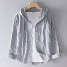 Julian | Casual Striped Hooded Shirt - Valereo