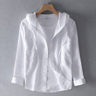 Julian | Casual Striped Hooded Shirt - Valereo