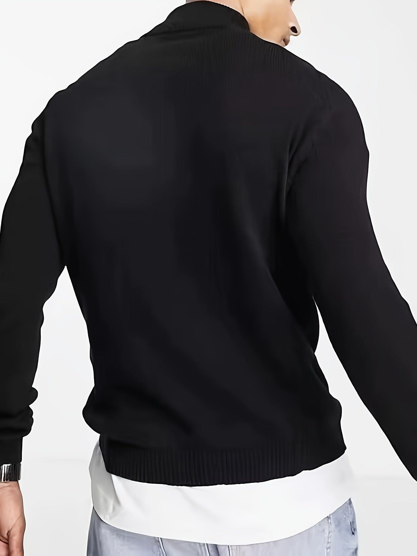 Julian | Modern Quarter-Zip Ribbed Sweater - Valereo