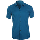 Julian | Modern Slim-Fit Contrast-Button Shirt - Valereo