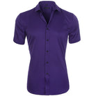Julian | Modern Slim-Fit Contrast-Button Shirt - Valereo