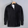 Julian | Refined Cable Knit Quarter-Zip Sweater - Valereo