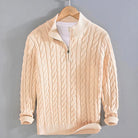 Julian | Refined Cable Knit Quarter-Zip Sweater - Valereo