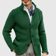 Julian | Refined Stand Collar Knit Cardigan - Valereo