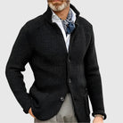 Julian | Refined Stand Collar Knit Cardigan - Valereo
