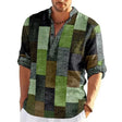 Julian | Stylish Patchwork Henley Polo Shirt - Valereo