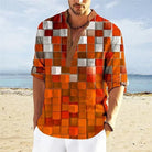Julian | Stylish Patchwork Henley Polo Shirt - Valereo