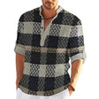 Julian | Stylish Patchwork Henley Polo Shirt - Valereo