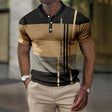 Lucas | Modern Colorblock Striped Polo Shirt - Valereo