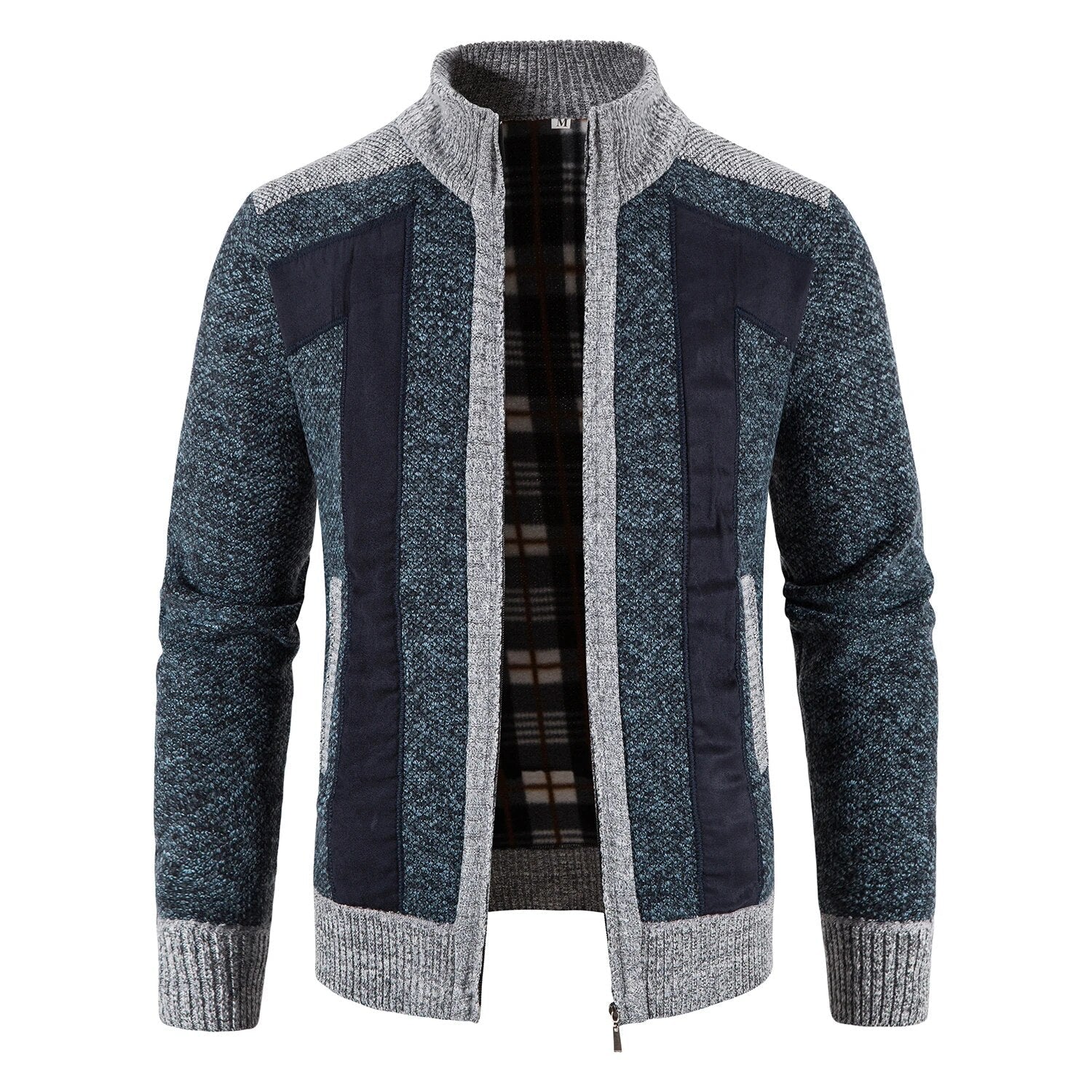Lucas | Modern Fleece-Lined Knit Cardigan - Valereo