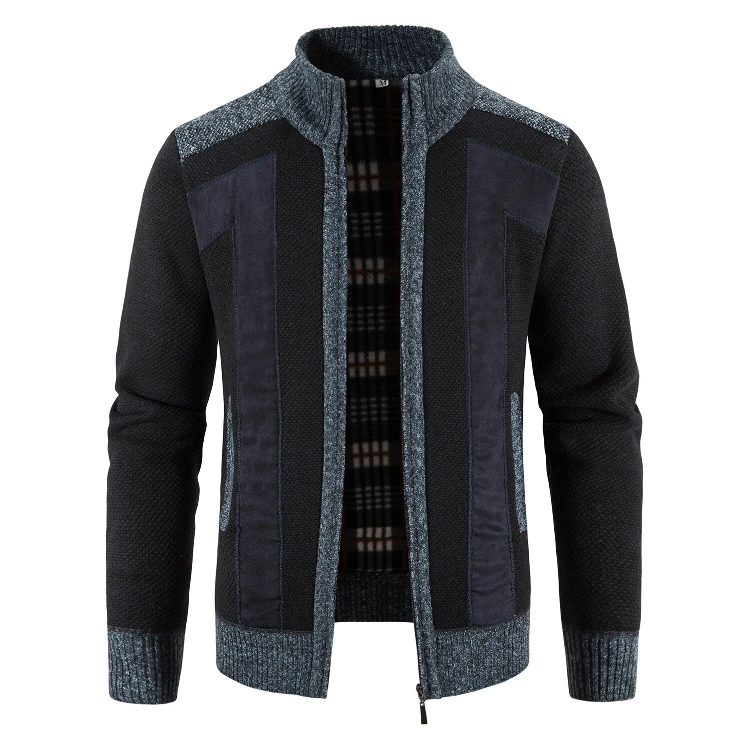 Lucas | Modern Fleece-Lined Knit Cardigan - Valereo