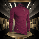 Lucas | Modern Mandarin Collar Shirt - Valereo