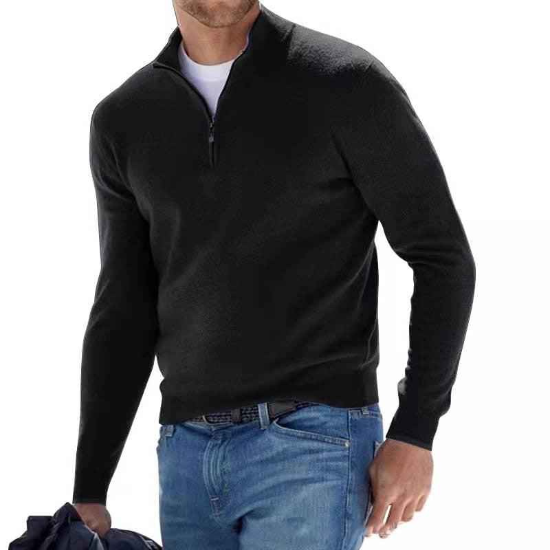 Lucas | Refined Quarter-Zip Knit Sweater - Valereo