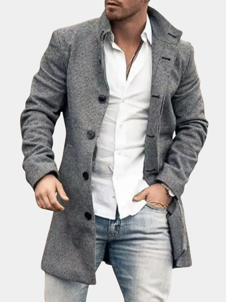 Lucas | Refined Wool Trench Coat - Valereo