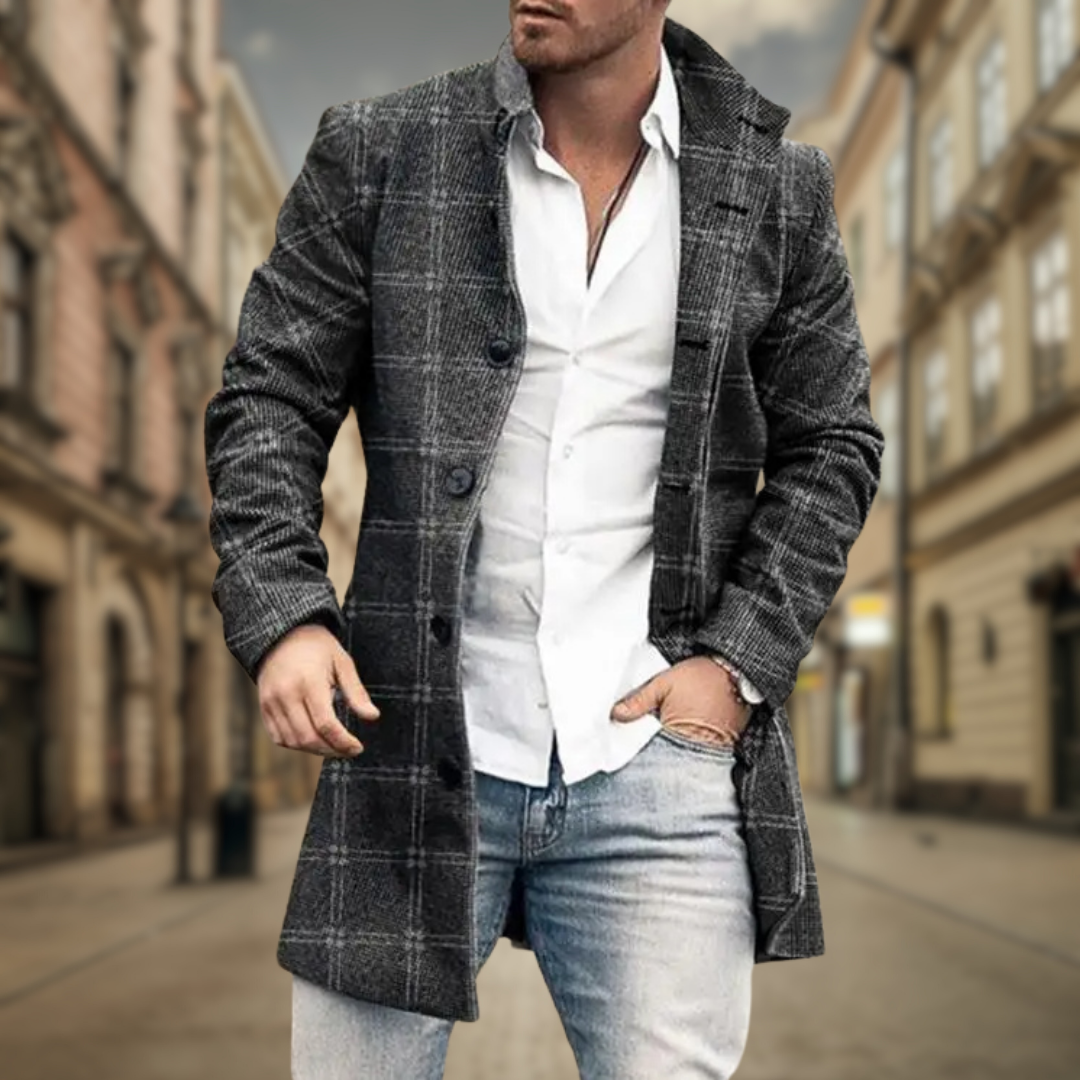Lucas | Refined Wool Trench Coat - Valereo