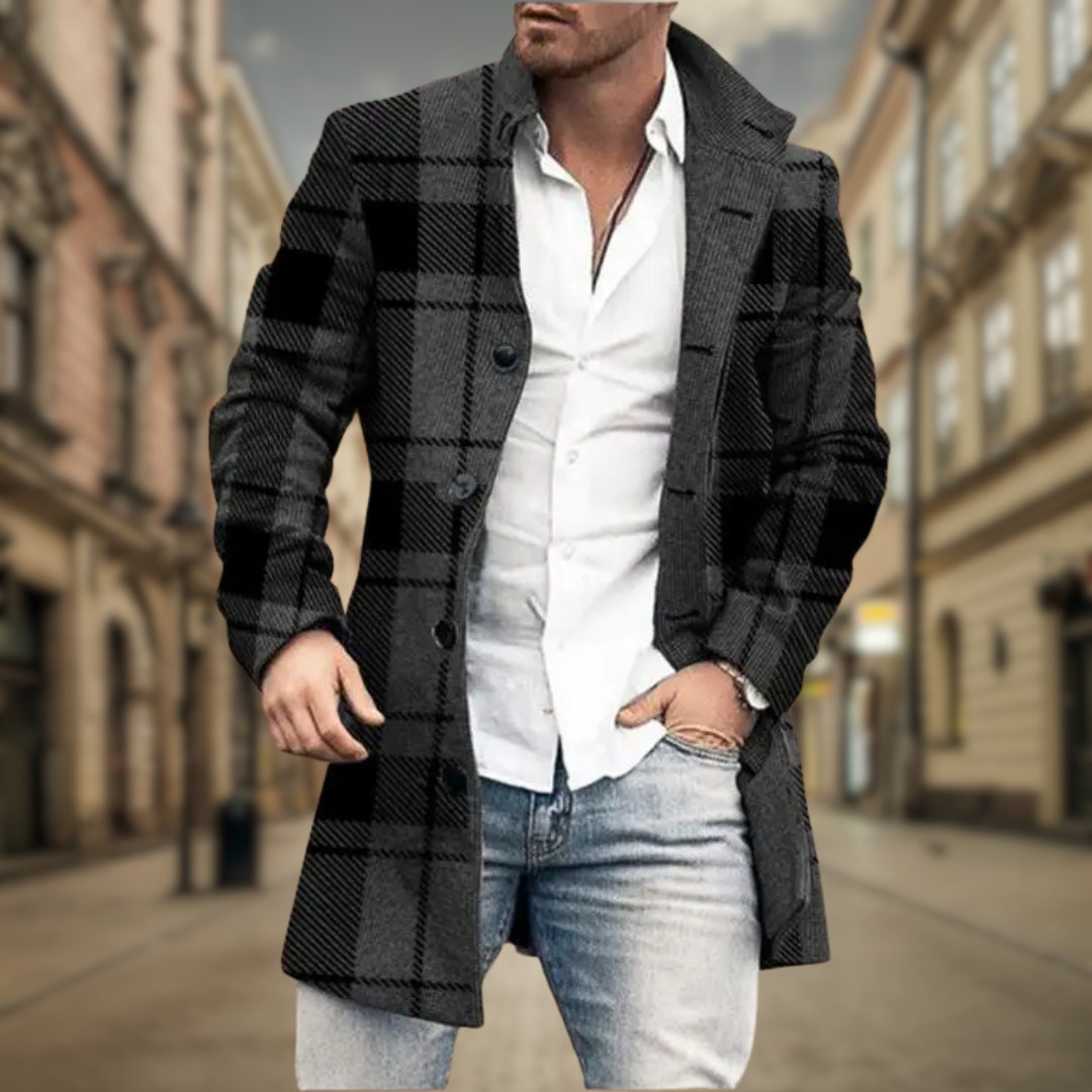 Lucas | Refined Wool Trench Coat - Valereo