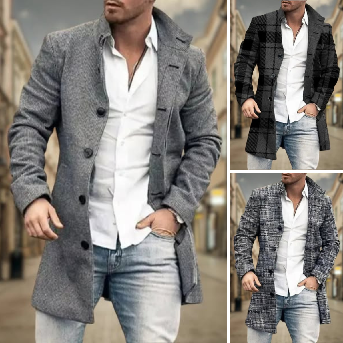 Lucas | Refined Wool Trench Coat - Valereo