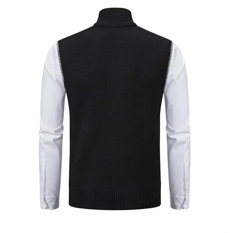 Lucas | Refined Zip-Front Knit Sweater Vest - Valereo