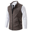 Lucas | Refined Zip-Front Knit Sweater Vest - Valereo