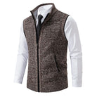 Lucas | Refined Zip-Front Knit Sweater Vest - Valereo