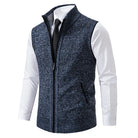 Lucas | Refined Zip-Front Knit Sweater Vest - Valereo