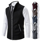 Lucas | Refined Zip-Front Knit Sweater Vest - Valereo
