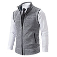 Lucas | Refined Zip-Front Knit Sweater Vest - Valereo