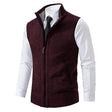 Lucas | Refined Zip-Front Knit Sweater Vest - Valereo