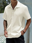 Lucas | Relaxed Textured Button-Up Shirt - Valereo