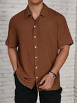 Lucas | Relaxed Textured Button-Up Shirt - Valereo