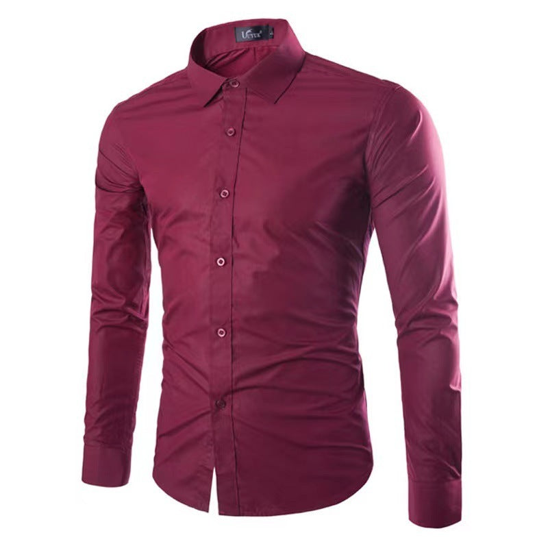 Lucas | Stylish Slim-Fit Button-Up Shirt - Valereo