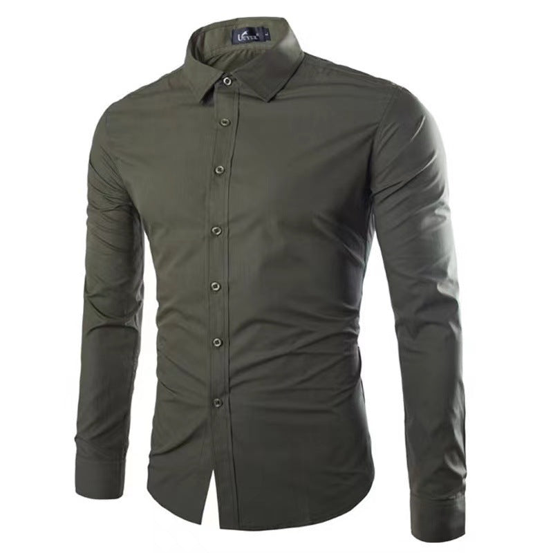 Lucas | Stylish Slim-Fit Button-Up Shirt - Valereo