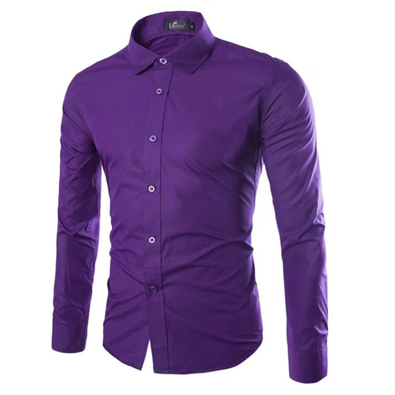 Lucas | Stylish Slim-Fit Button-Up Shirt - Valereo