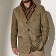 Gregory | Rugged Suede Contrast-Collar Blazer