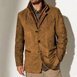Gregory | Rugged Suede Contrast-Collar Blazer