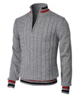 Marcus | Classic Cable Knit Quarter-Zip Sweater - Valereo