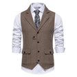 Marcus | Classic Herringbone Tailored Vest