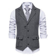 Marcus | Classic Herringbone Tailored Vest