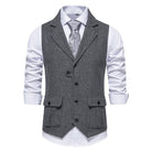Marcus | Classic Herringbone Tailored Vest