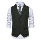 Marcus | Classic Herringbone Tailored Vest