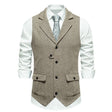 Marcus | Classic Herringbone Tailored Vest