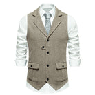Marcus | Classic Herringbone Tailored Vest