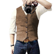 Marcus | Refined Tweed Button Vest - Valereo
