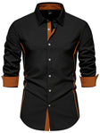 Marcus | Stylish Contrast Trim Slim-Fit Shirt - Valereo