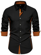 Marcus | Stylish Contrast Trim Slim-Fit Shirt - Valereo