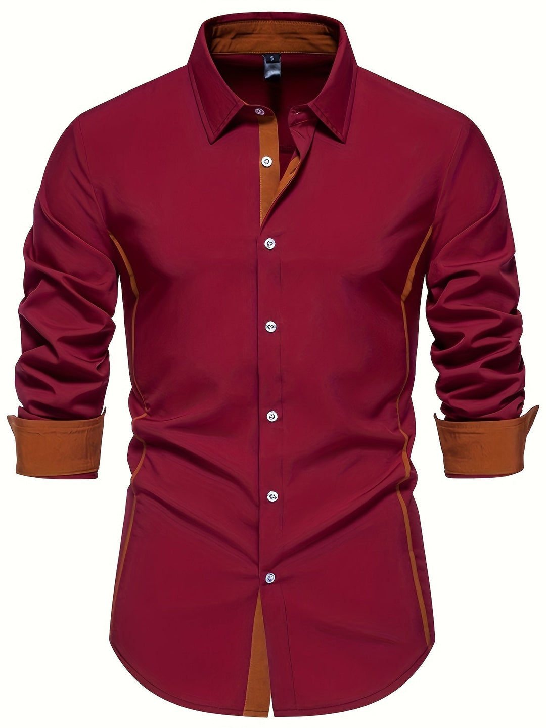 Marcus | Stylish Contrast Trim Slim-Fit Shirt - Valereo