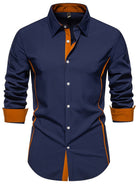 Marcus | Stylish Contrast Trim Slim-Fit Shirt - Valereo