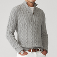 Mason | Classic Cable Knit Quarter-Zip Sweater - Valereo