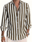 Mason | Classic Striped Button-Up Shirt - Valereo