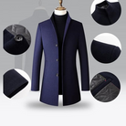 Mason | Elegant Wool Trench Coat - Valereo